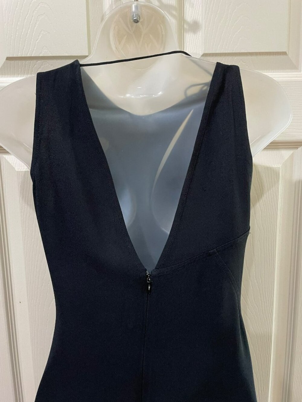 Victoria Beckham Black Draped Cutout Midi Dress US 6 Made in UK - Picture 10 of 11
